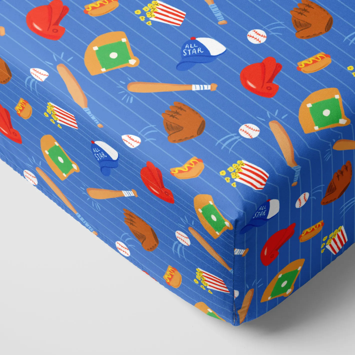 Sheets<Little Sleepies Fitted Crib Sheet All Stars