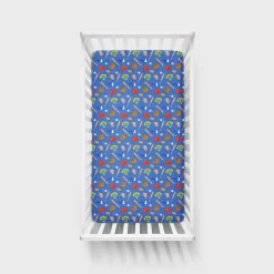 Sheets<Little Sleepies Fitted Crib Sheet All Stars
