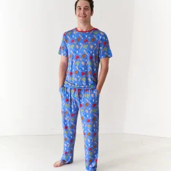 Daddy & Me|Full Family Matching<Little Sleepies Men's Pajama Pants All Stars