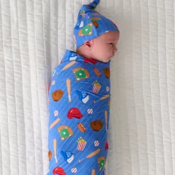 Layette|Swaddles<Little Sleepies Swaddle & Hat Set All Stars