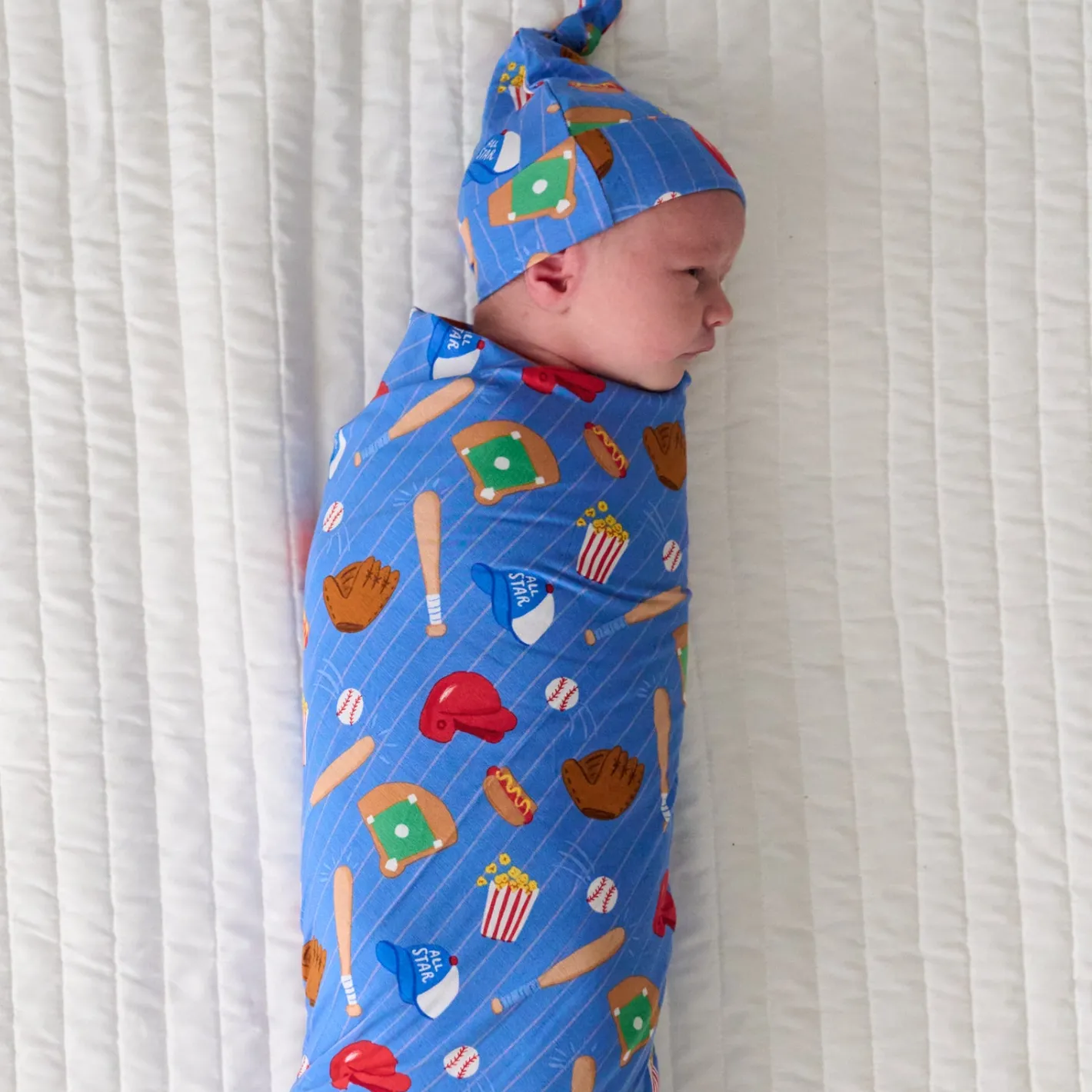 Layette|Swaddles<Little Sleepies Swaddle & Hat Set All Stars