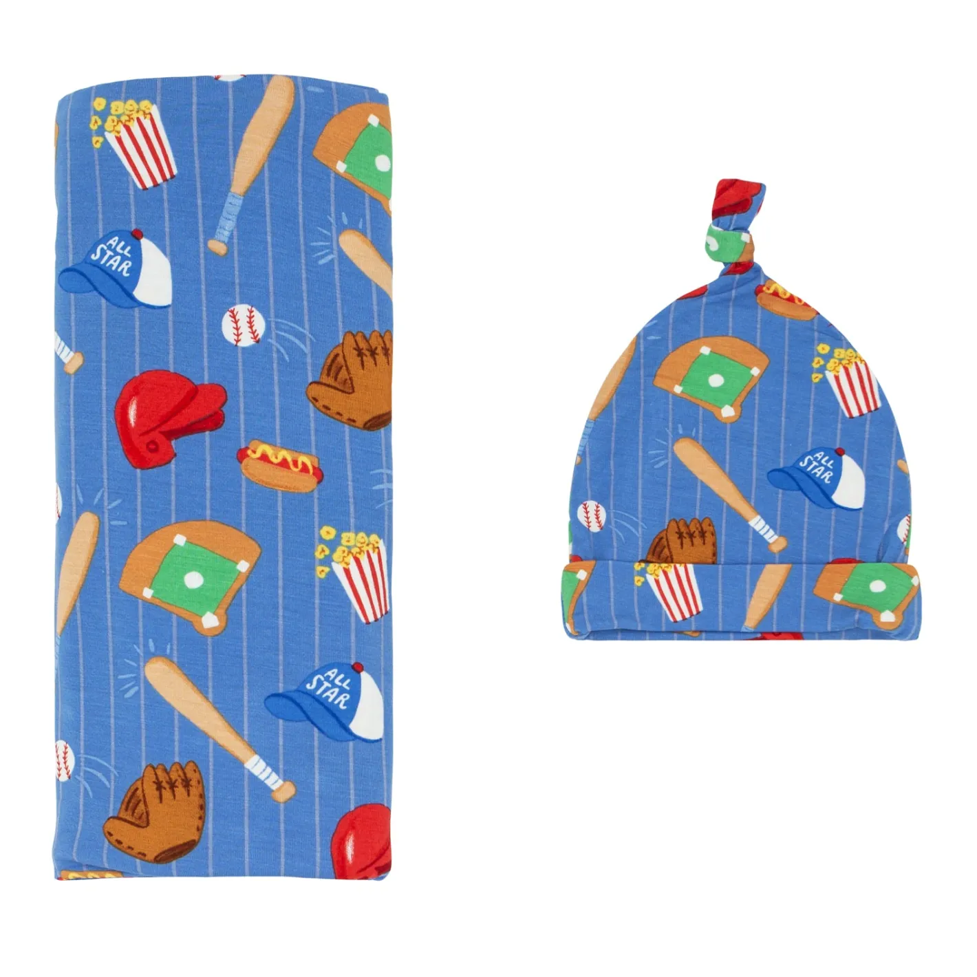 Layette|Swaddles<Little Sleepies Swaddle & Hat Set All Stars