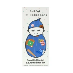 Layette|Swaddles<Little Sleepies Swaddle & Hat Set All Stars