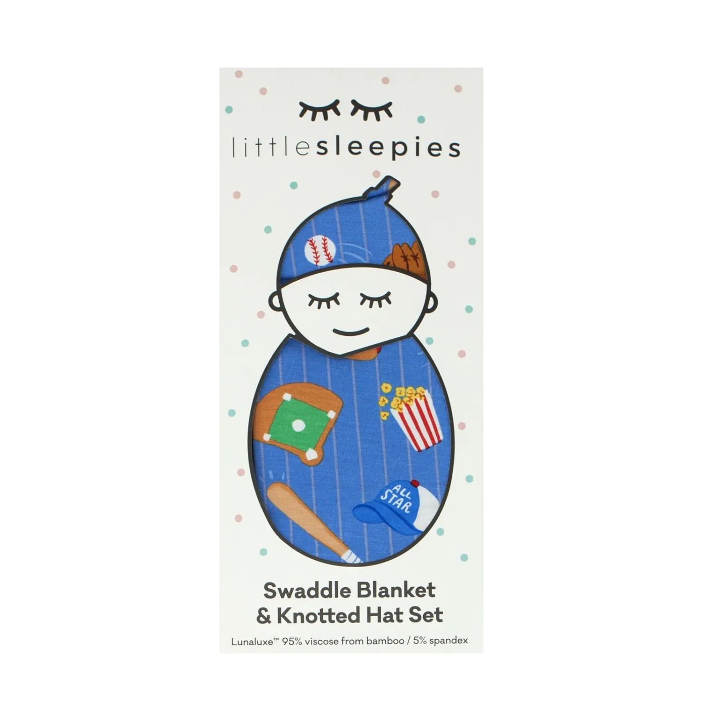 Layette|Swaddles<Little Sleepies Swaddle & Hat Set All Stars