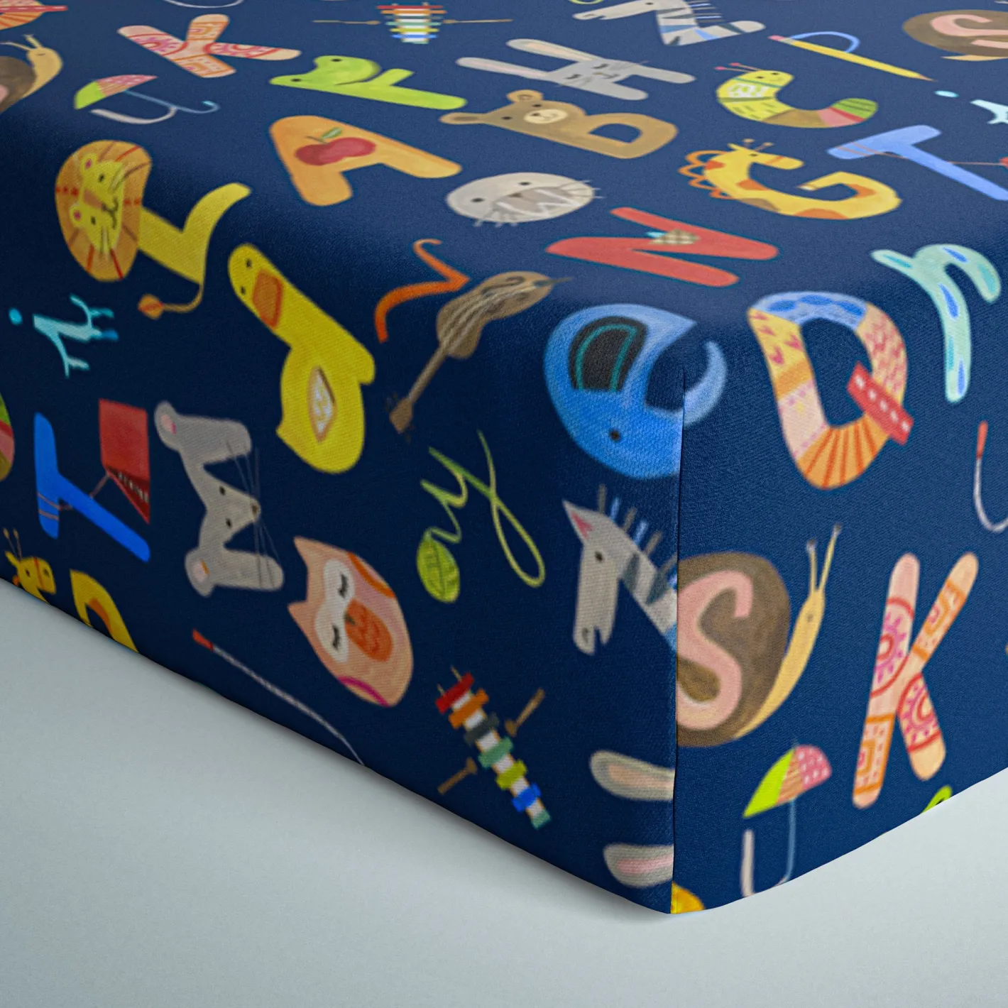 Sheets<Little Sleepies Fitted Crib Sheet Alphabet Friends