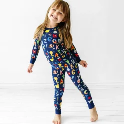 Two-Piece Pj Sets|Two-Piece Pj Sets<Little Sleepies Two-Piece Pajama Set Alphabet Friends