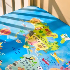 Sheets<Little Sleepies Fitted Crib Sheet Around The World