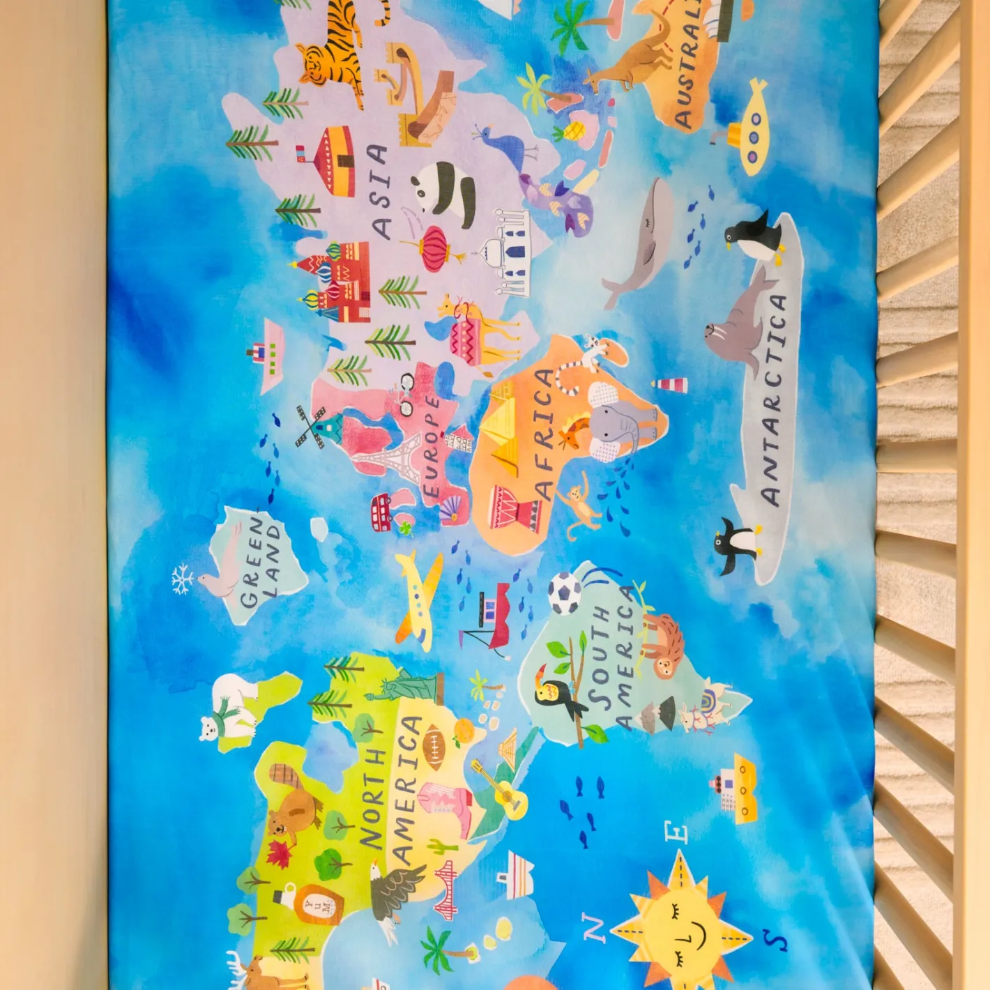 Sheets<Little Sleepies Fitted Crib Sheet Around The World
