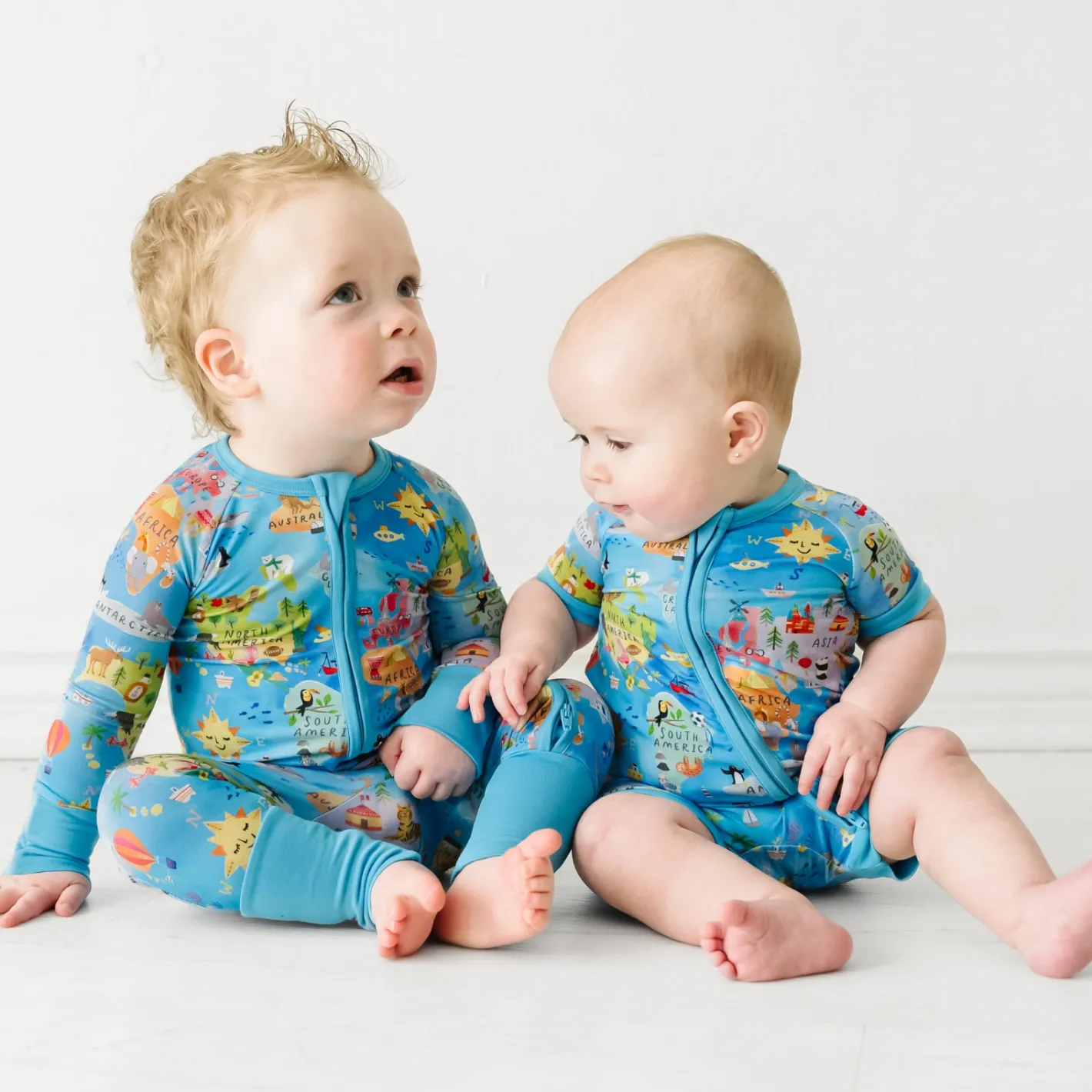 Zippies|Mommy & Me<Little Sleepies Shorty Zippy Around The World