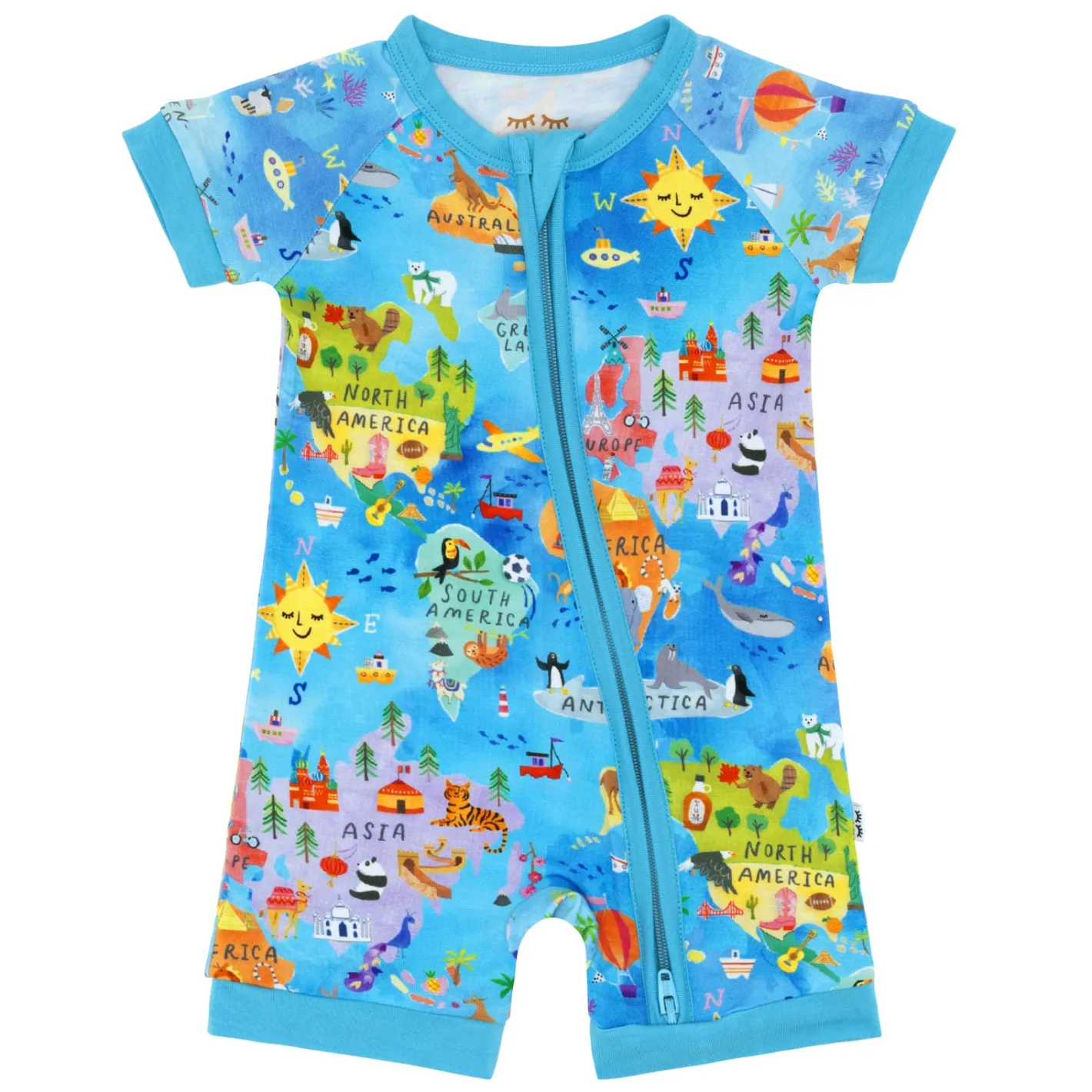 Zippies|Mommy & Me<Little Sleepies Shorty Zippy Around The World