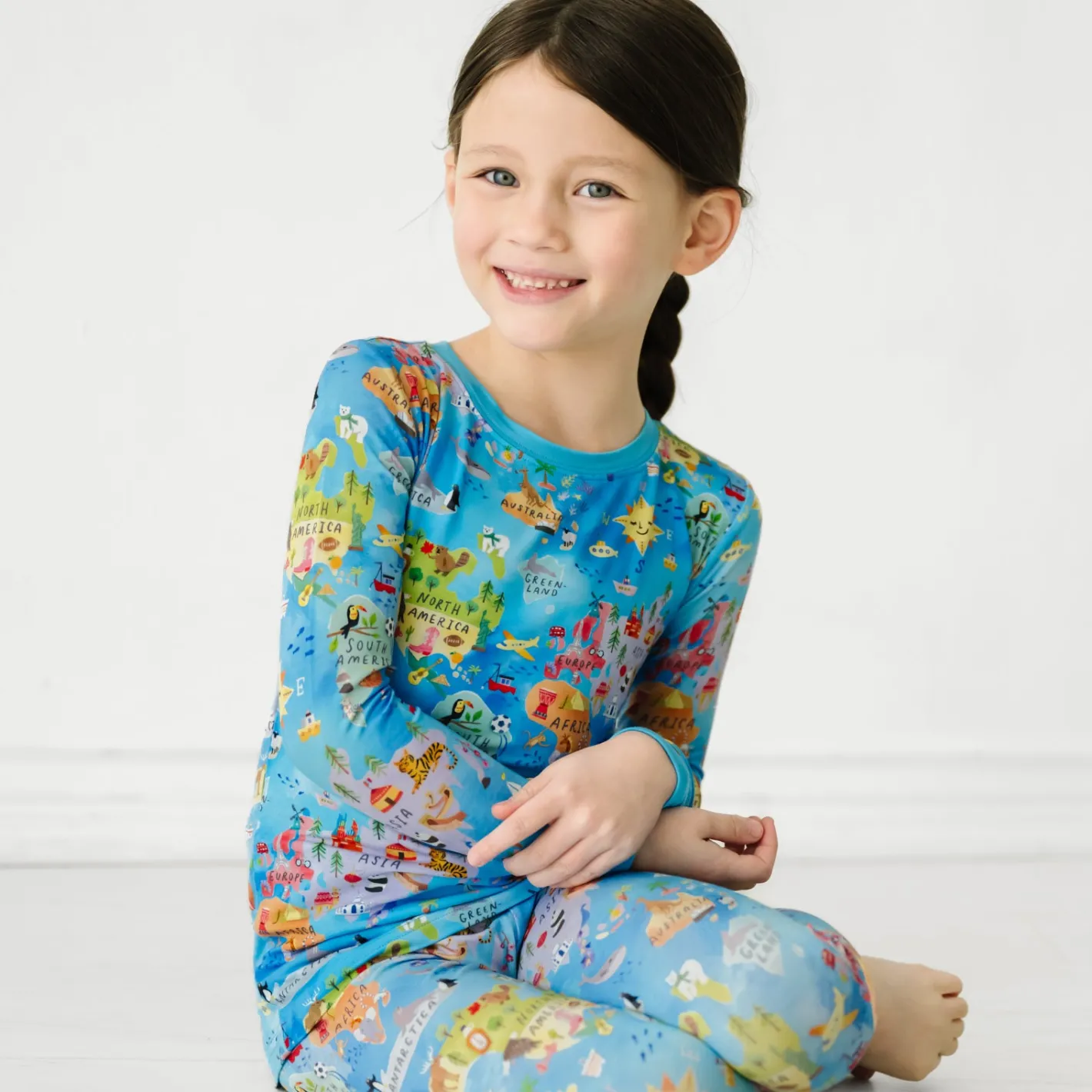 Two-Piece Pj Sets|Two-Piece Pj Sets<Little Sleepies Two-Piece Pajama Set Around The World