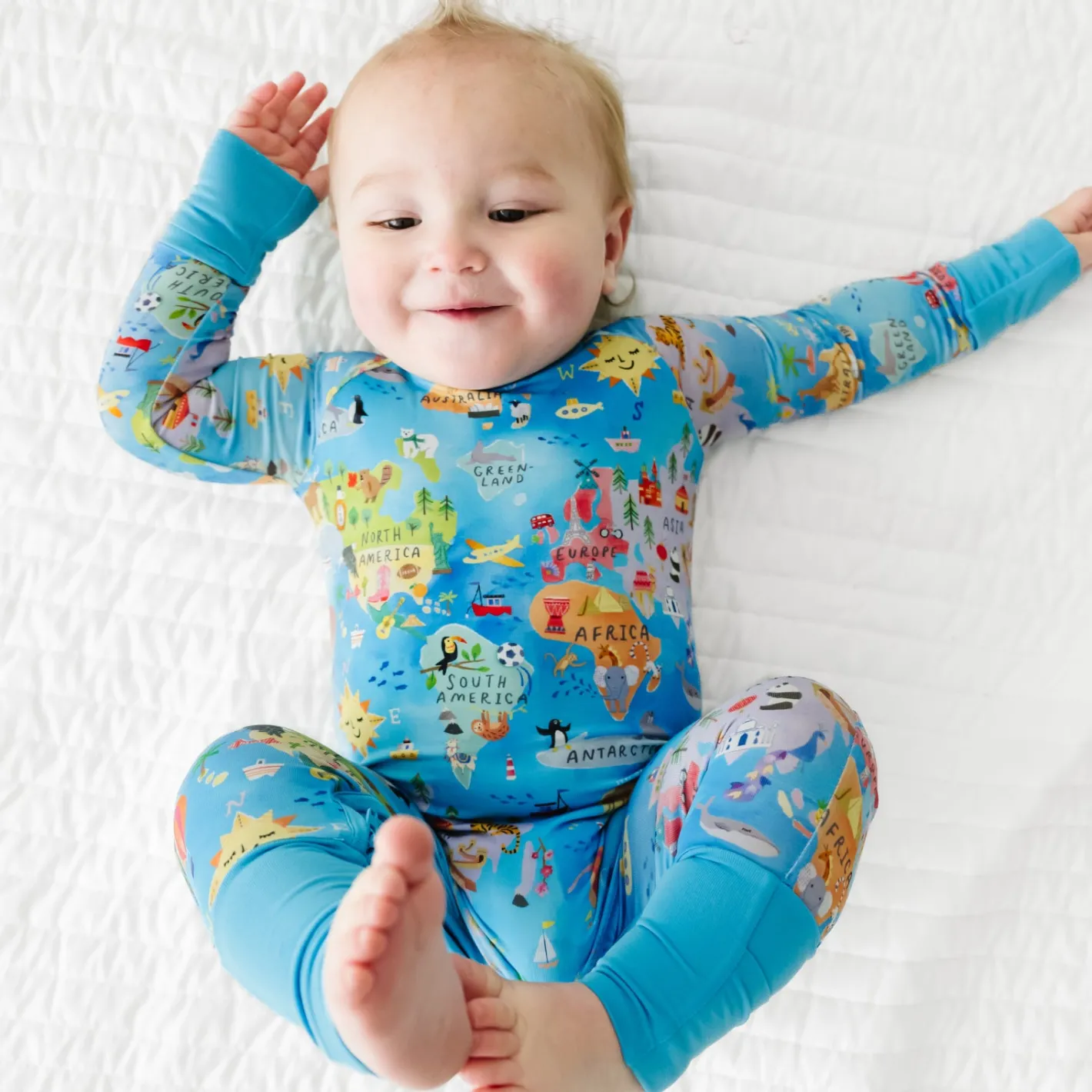 Zippies|Mommy & Me<Little Sleepies Crescent Zippy Around The World