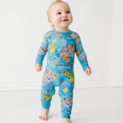 Zippies|Mommy & Me<Little Sleepies Crescent Zippy Around The World
