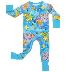 Zippies|Mommy & Me<Little Sleepies Crescent Zippy Around The World