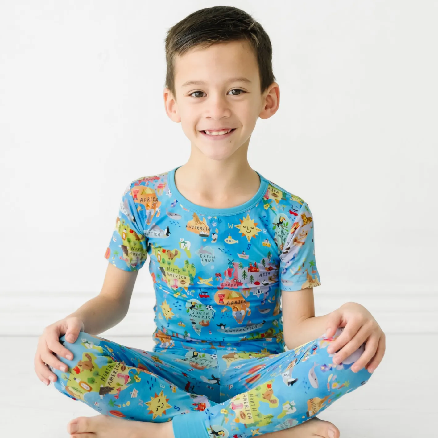 Two-Piece Pj Sets|Two-Piece Pj Sets<Little Sleepies Two-Piece Pajama Set Around The World