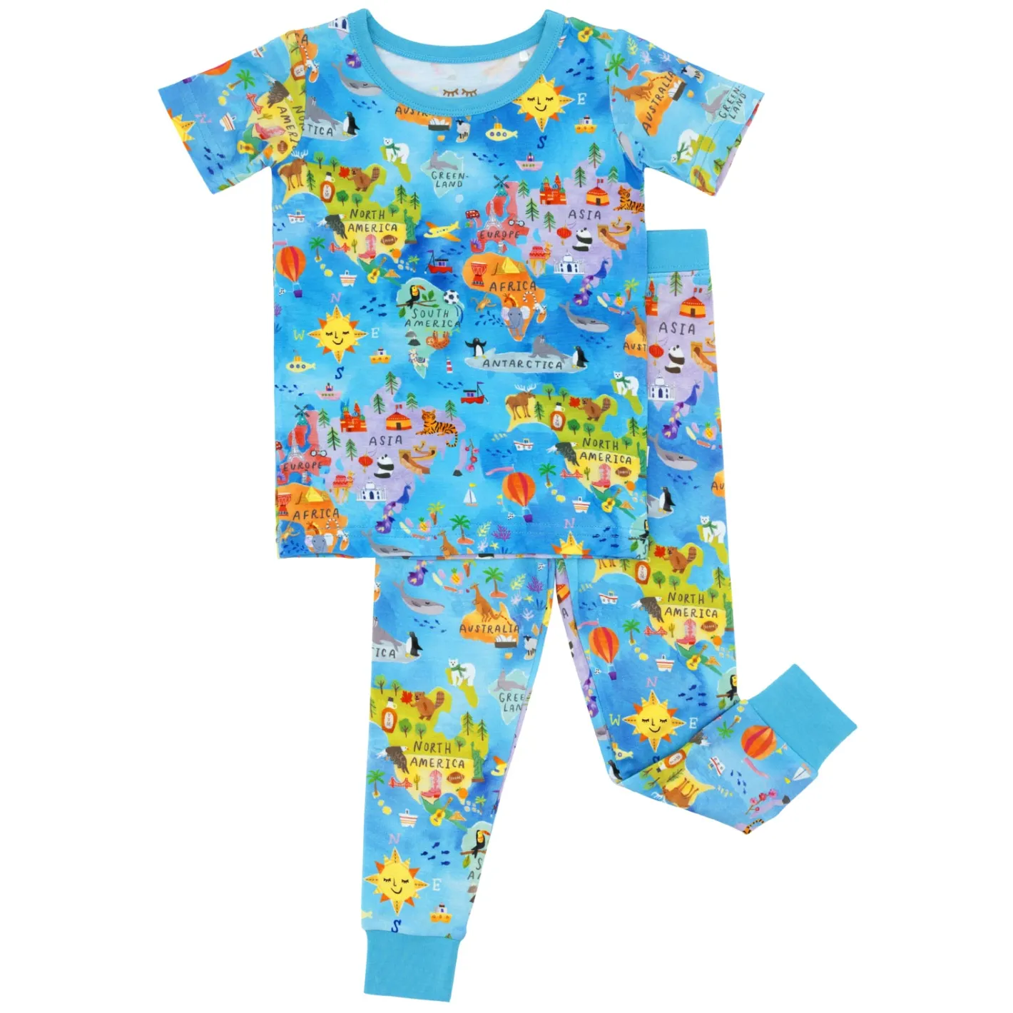 Two-Piece Pj Sets|Two-Piece Pj Sets<Little Sleepies Two-Piece Pajama Set Around The World