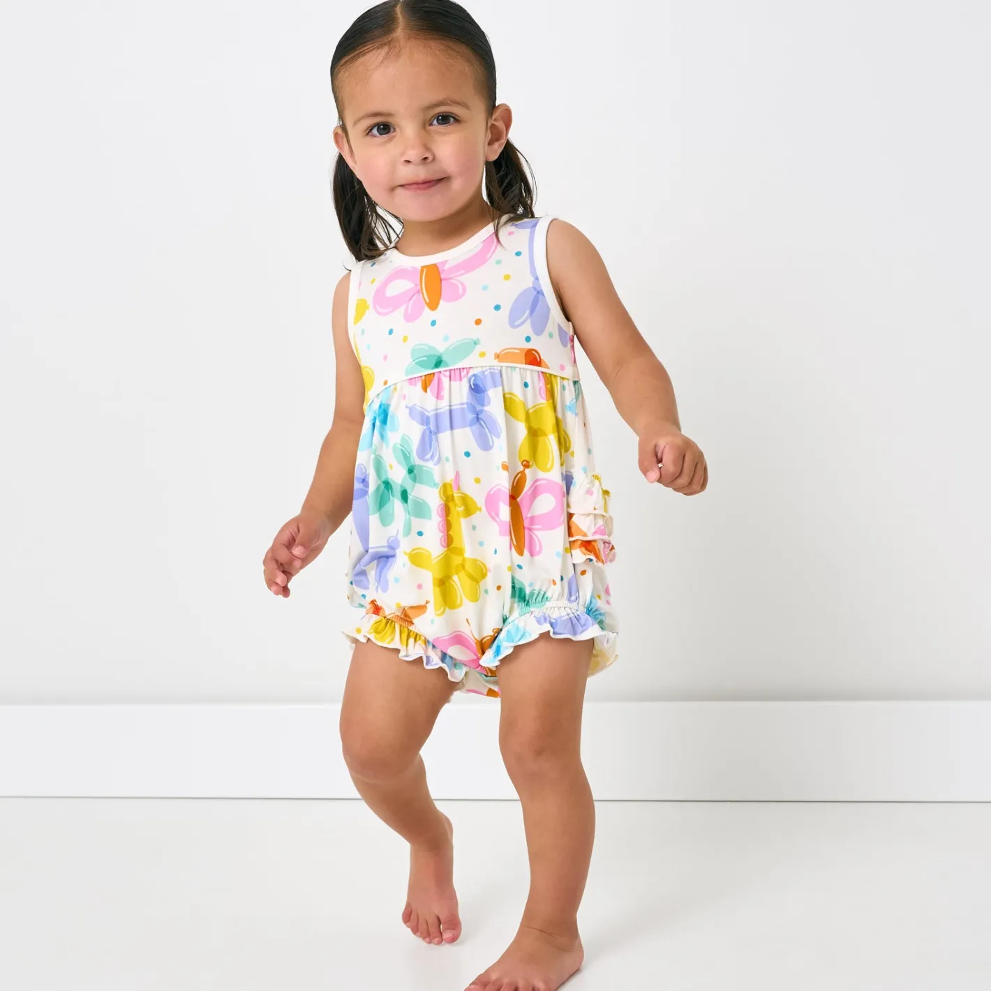 Bamboo Baby Clothes|Rompers<Little Sleepies Bubble Romper Balloon Bash