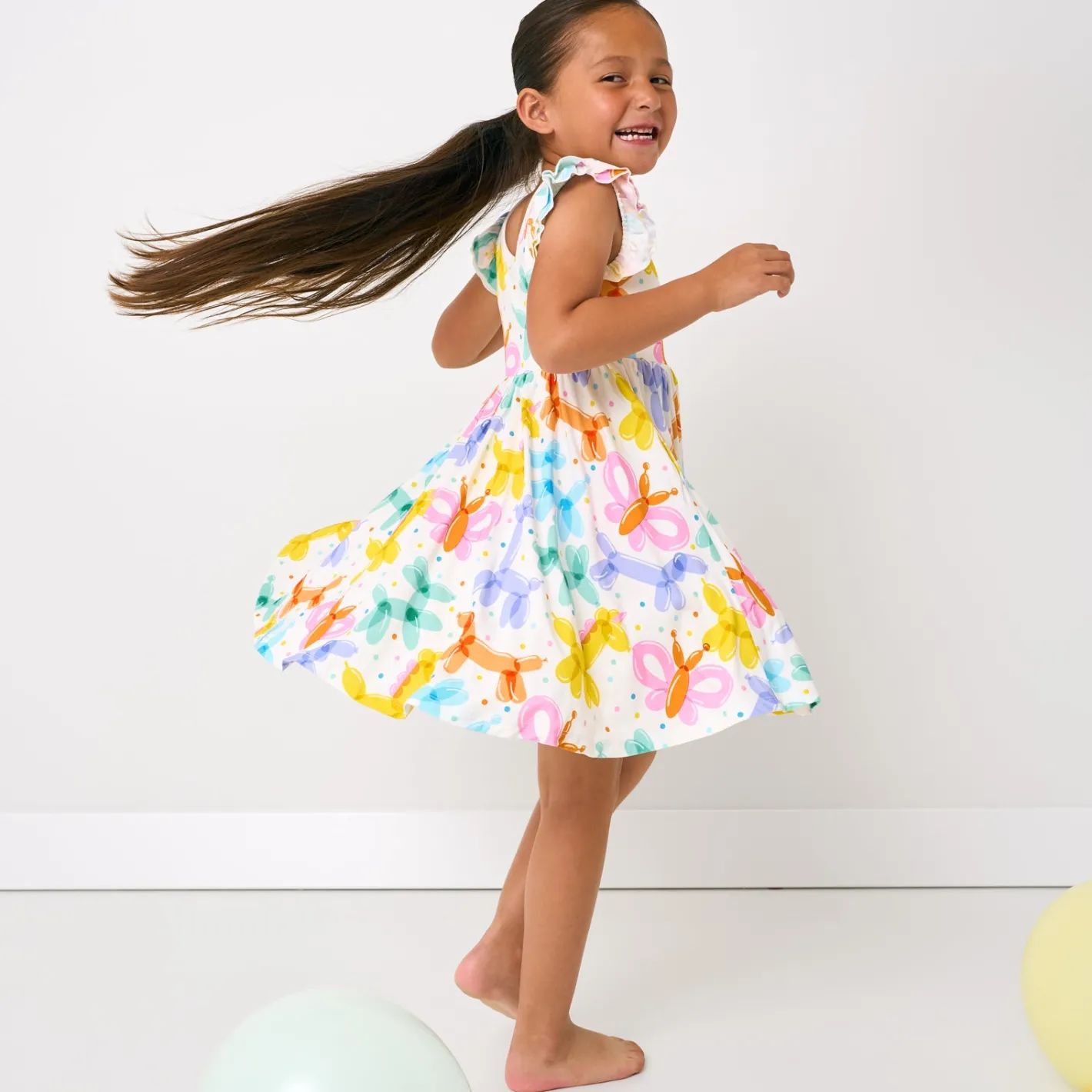 Dresses|Dresses<Little Sleepies Flutter Twirl Dress Balloon Bash