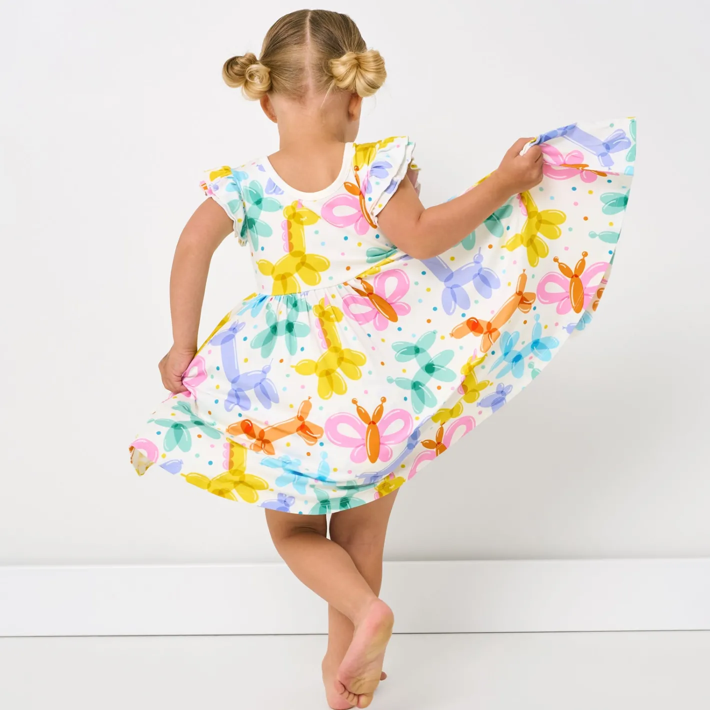 Dresses|Dresses<Little Sleepies Flutter Twirl Dress Balloon Bash