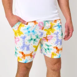 Daddy & Me|Full Family Matching<Little Sleepies Men's Pajama Shorts Balloon Bash