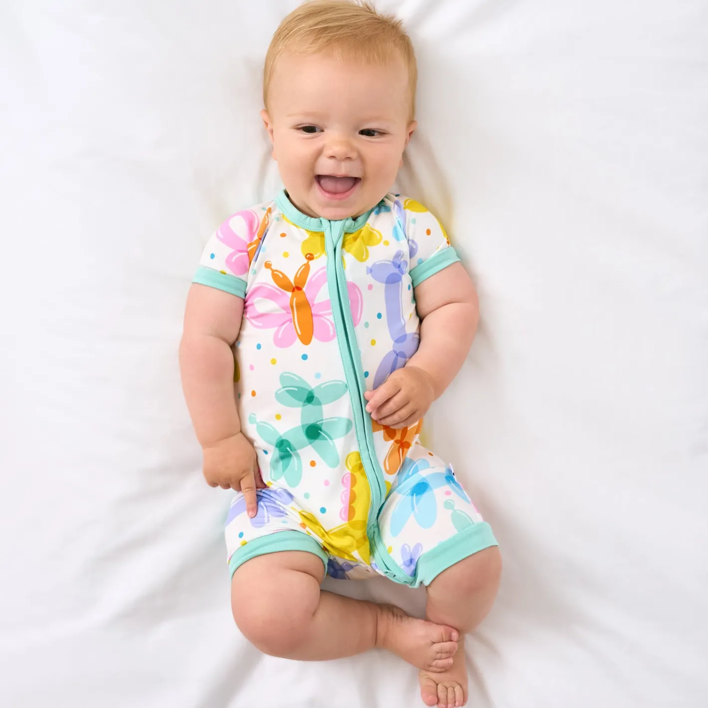 Mommy & Me|Mommy & Me<Little Sleepies Shorty Zippy Balloon Bash