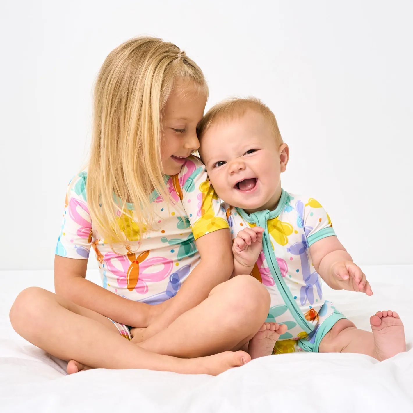 Mommy & Me|Mommy & Me<Little Sleepies Shorty Zippy Balloon Bash