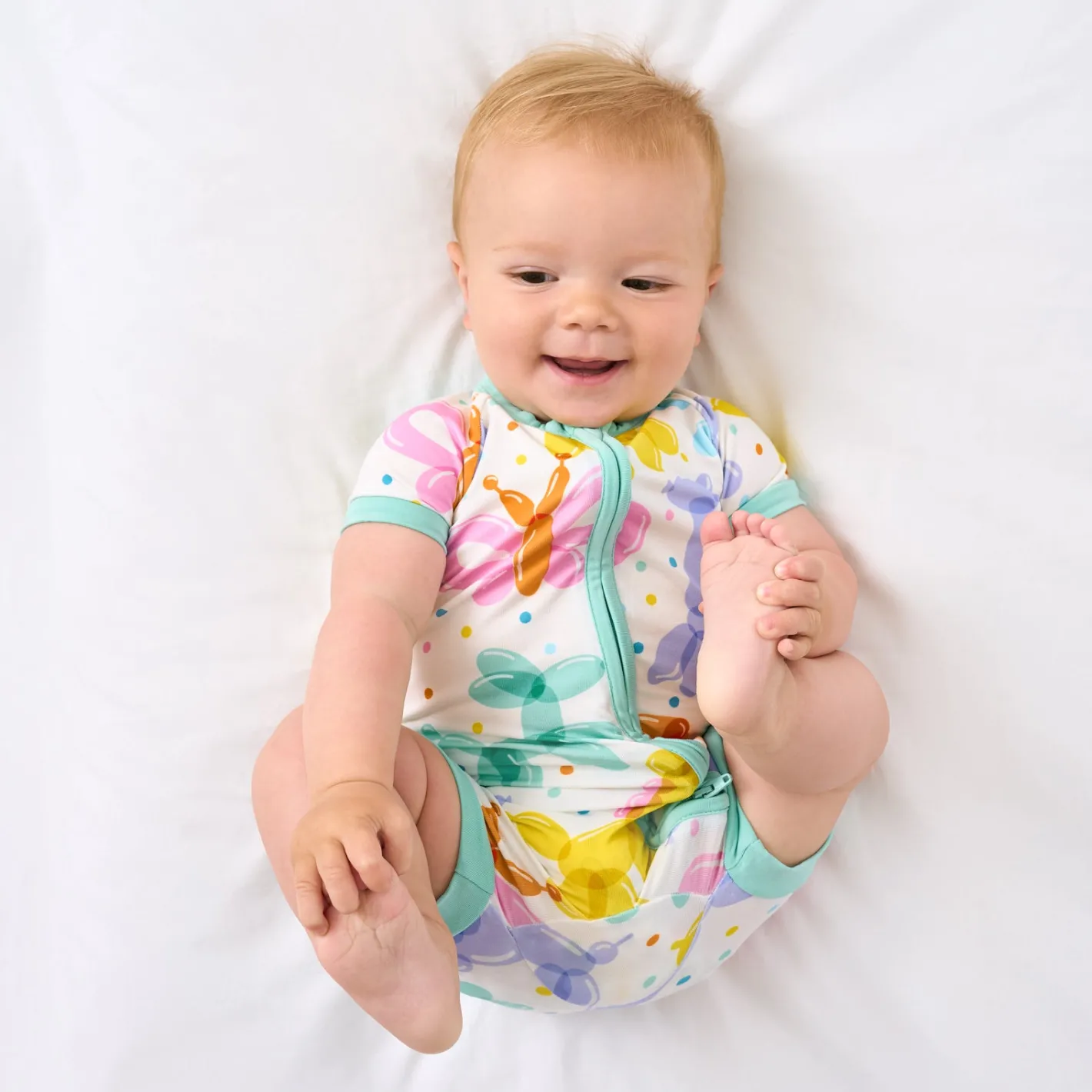 Mommy & Me|Mommy & Me<Little Sleepies Shorty Zippy Balloon Bash