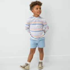 Tops & Tees|Tops & Tees<Little Sleepies Hooded Tee Beachy Stripe