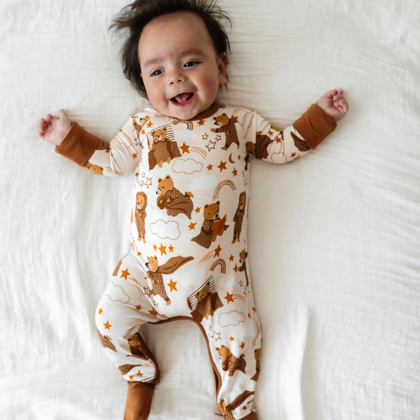 Zippies<Little Sleepies Crescent Zippy Beary Sleepy