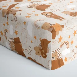 Sheets<Little Sleepies Fitted Crib Sheet Beary Sleepy