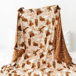 Cloud Blankets|Cloud Blankets<Little Sleepies Large Cloud Blanket® Beary Sleepy
