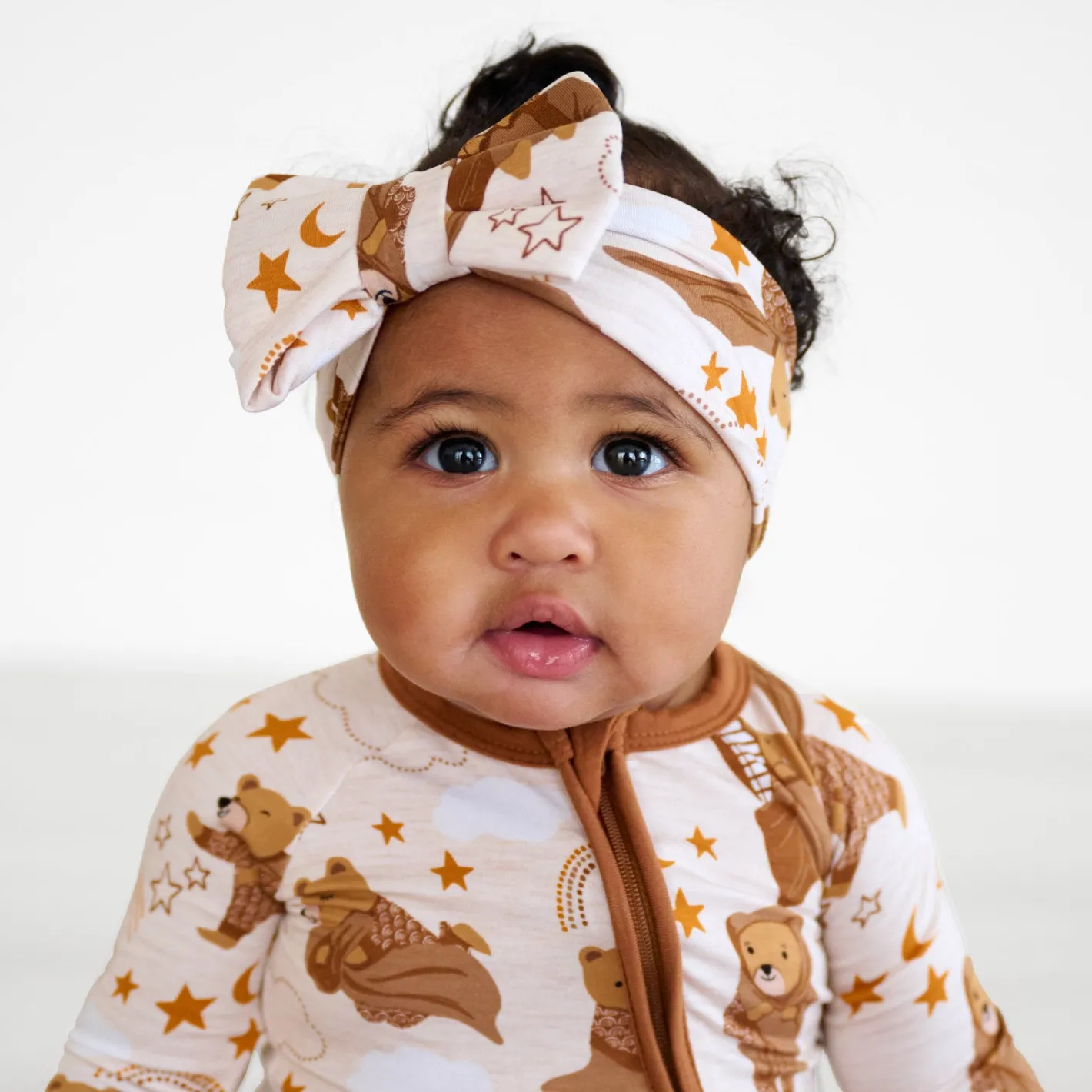Hats & Headbands<Little Sleepies Luxe Bow Headband Beary Sleepy