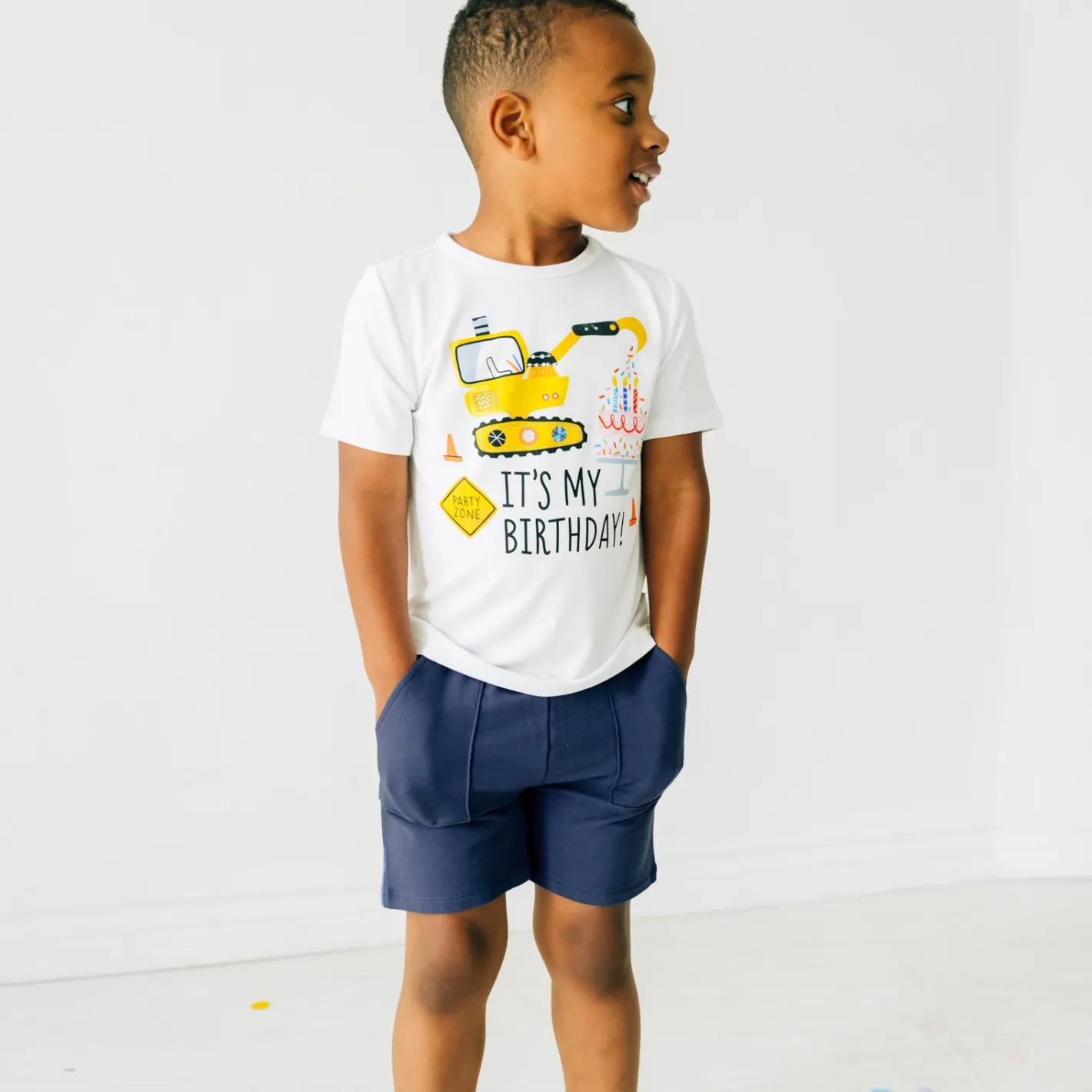 Tops & Tees|Tops & Tees<Little Sleepies Birthday Builders Graphic Tee Black