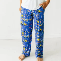 Daddy & Me|Full Family Matching<Little Sleepies Men's Pajama Pants Birthday Builders