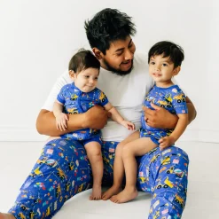 Daddy & Me|Full Family Matching<Little Sleepies Men's Pajama Pants Birthday Builders