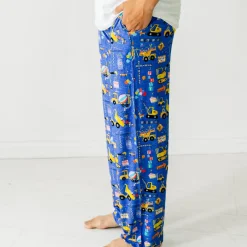 Daddy & Me|Full Family Matching<Little Sleepies Men's Pajama Pants Birthday Builders