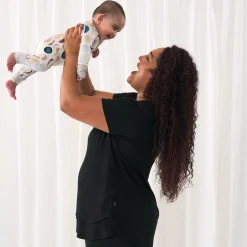 Women's Pajamas|Women's Tees<Little Sleepies Women's Nursing Top Black