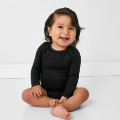 Bamboo Baby Clothes|Everyday Essentials<Little Sleepies Bodysuit Black
