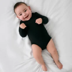 Bamboo Baby Clothes|Everyday Essentials<Little Sleepies Bodysuit Black
