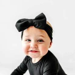 Hats & Headbands<Little Sleepies Luxe Bow Headband Black