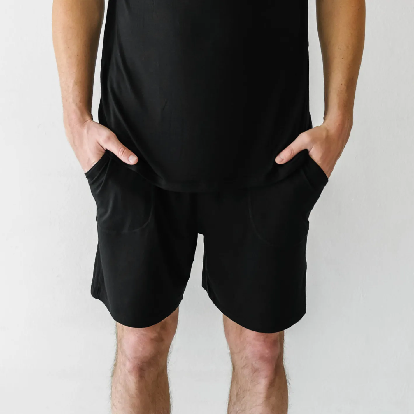 Daddy & Me|Full Family Matching<Little Sleepies Black Men's Pajama Shorts