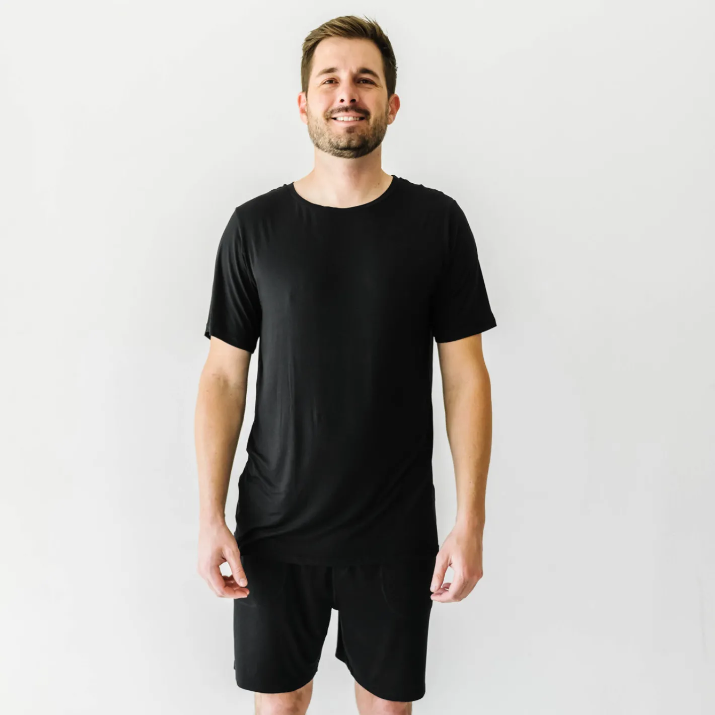 Daddy & Me|Full Family Matching<Little Sleepies Black Men's Pajama Shorts