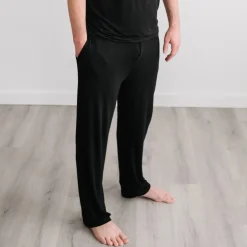 Daddy & Me|Full Family Matching<Little Sleepies Men's Pajama Pants Black