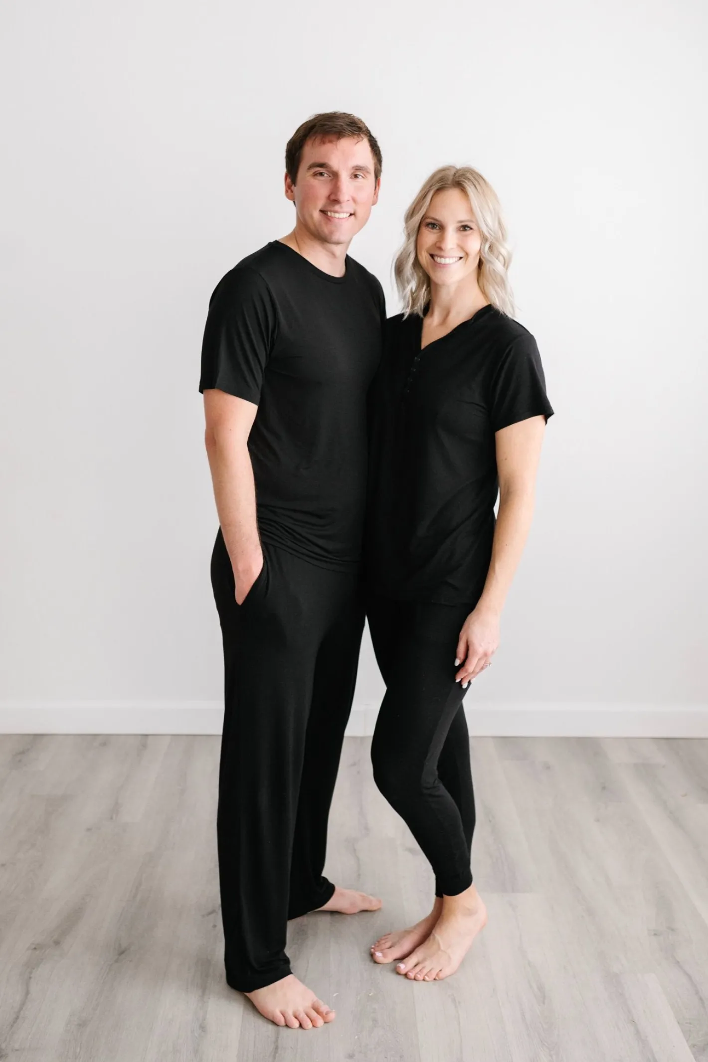 Daddy & Me|Full Family Matching<Little Sleepies Men's Pajama Pants Black