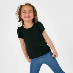 Everyday Essentials|Everyday Essentials<Little Sleepies Puff Sleeve Tee Black