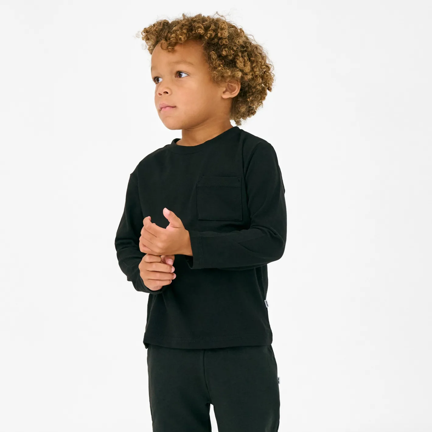 Everyday Essentials|Everyday Essentials<Little Sleepies Relaxed Pocket Tee Black