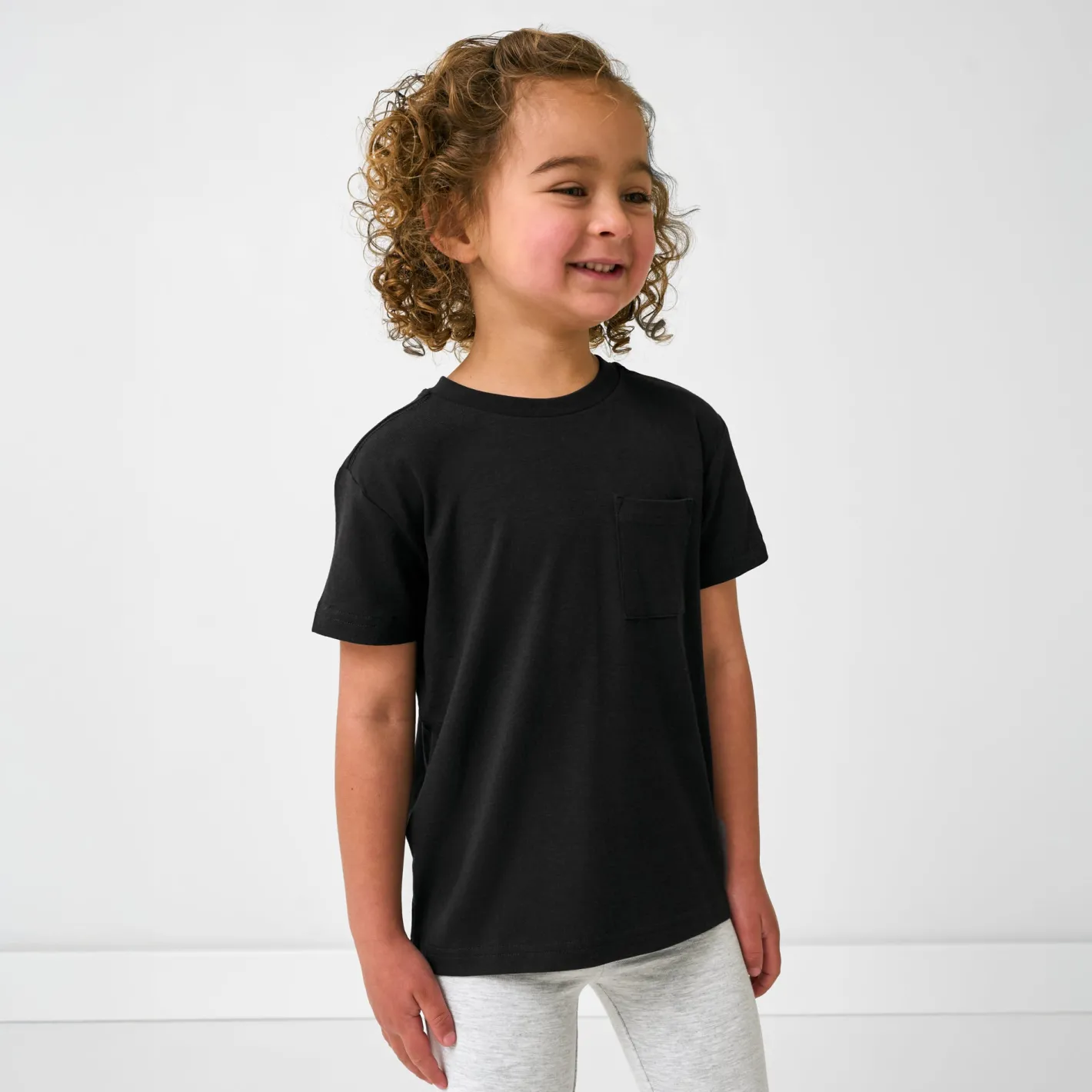 Everyday Essentials|Everyday Essentials<Little Sleepies Relaxed Pocket Tee Black