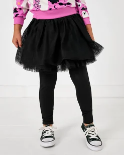 Bamboo Baby Clothes|Bottoms<Little Sleepies Tutu Legging Black