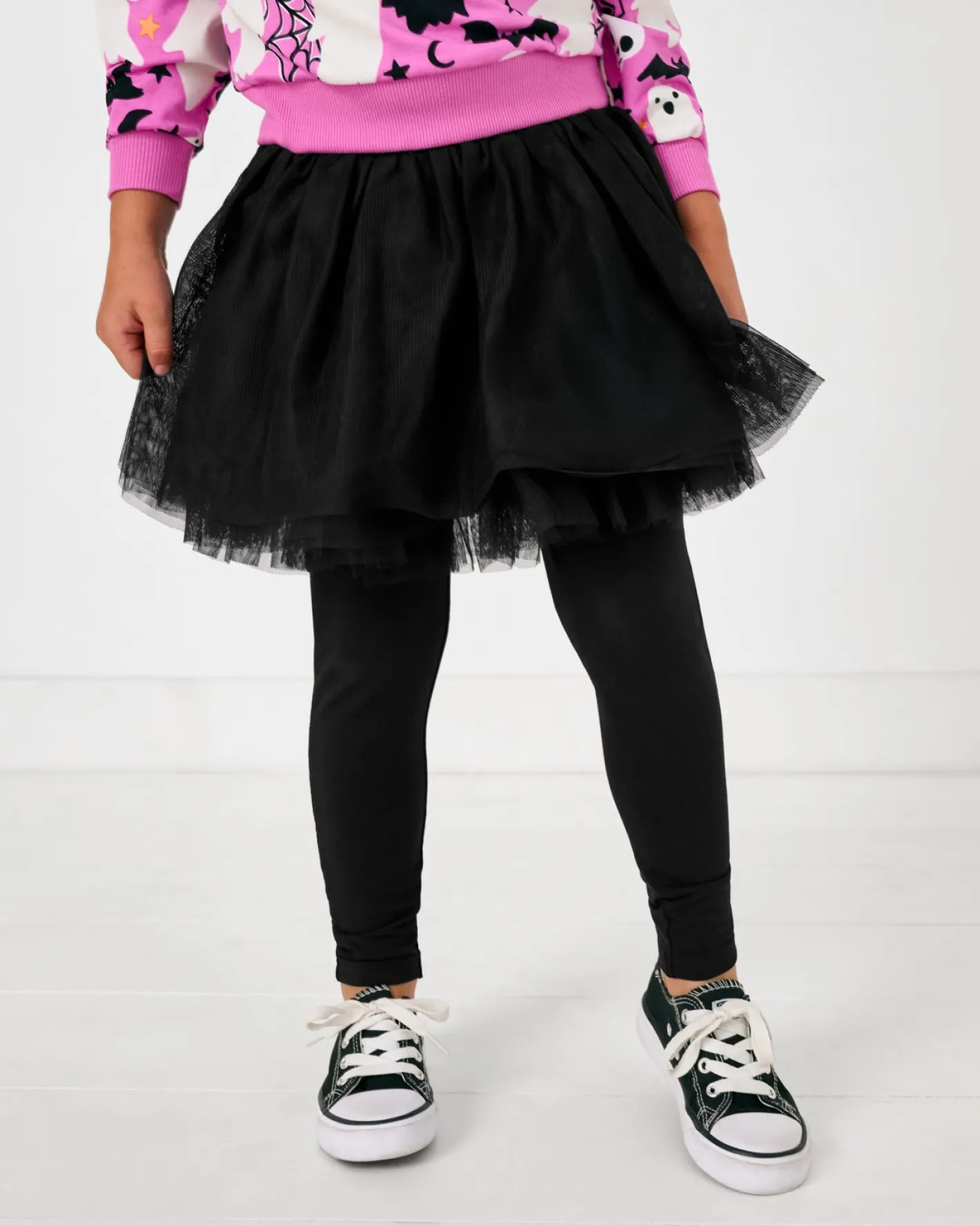 Bamboo Baby Clothes|Bottoms<Little Sleepies Tutu Legging Black