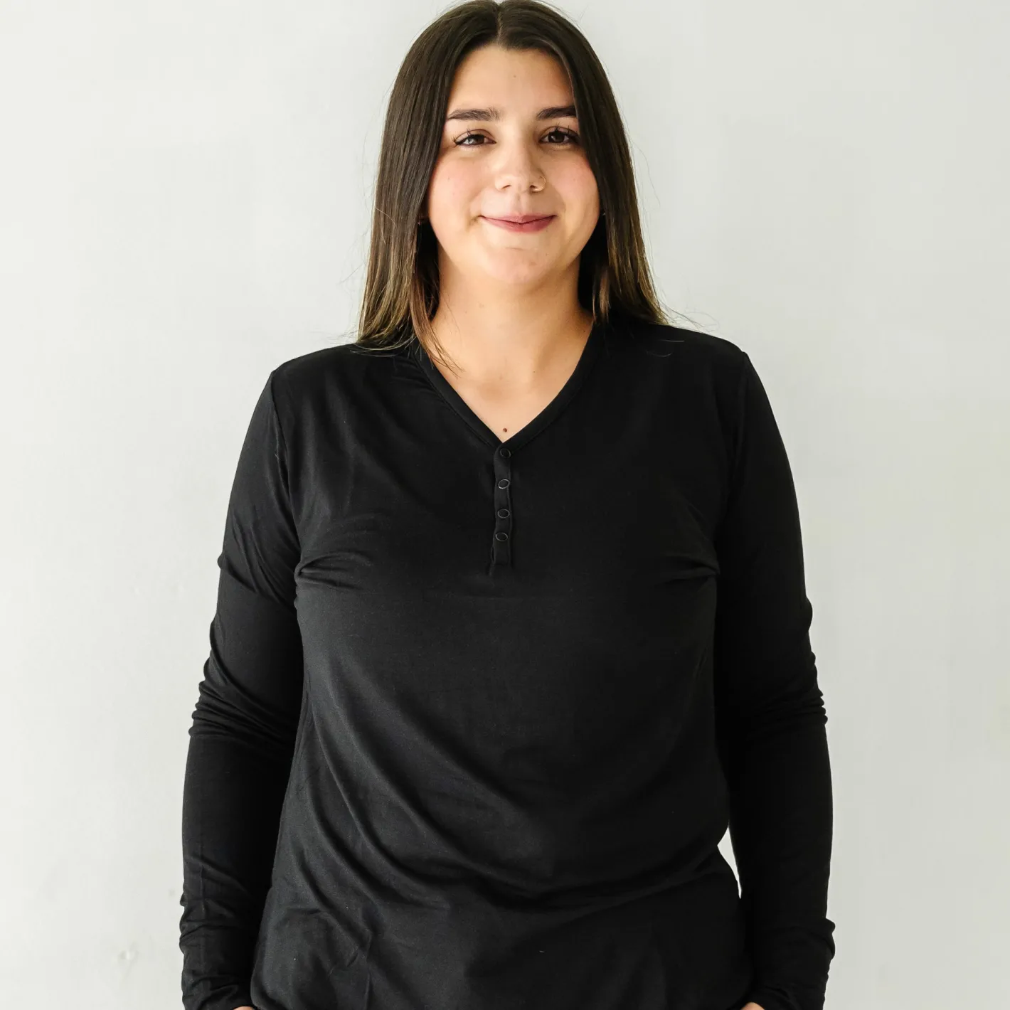 Mommy & Me|Mommy & Me<Little Sleepies Women's Pajama Top Black